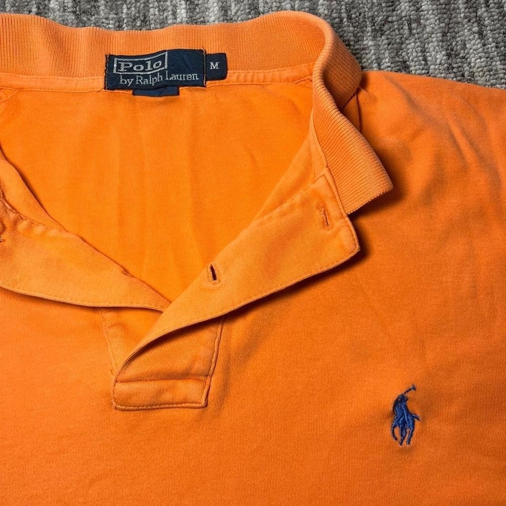 Orange Polo Ralph Lauren polo shirt in size M